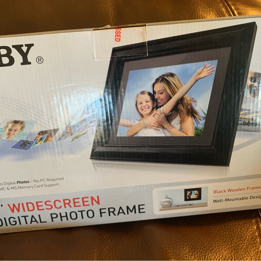 Coby Black Digital Photo Frame